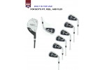 AGXGOLF BOY'S RIGHT HAND MAGNUM SERIES IRON SET: w/#3 HYBRID + 5, 6, 7, 8 & 9 IRONS + PW + OPTIONAL SAND WEDGE:  ALL SIZES